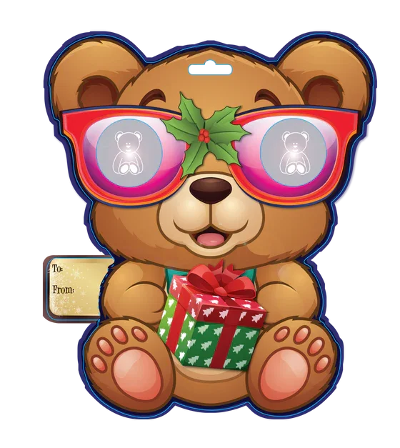 AMERICAN PAPER OPTICS ~ TEDDY BEAR EYE POP 3D GLASSES