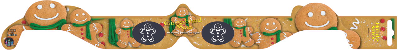 AMERICAN PAPER OPTICS -GINGERBREAD MAN 3D GLASSES