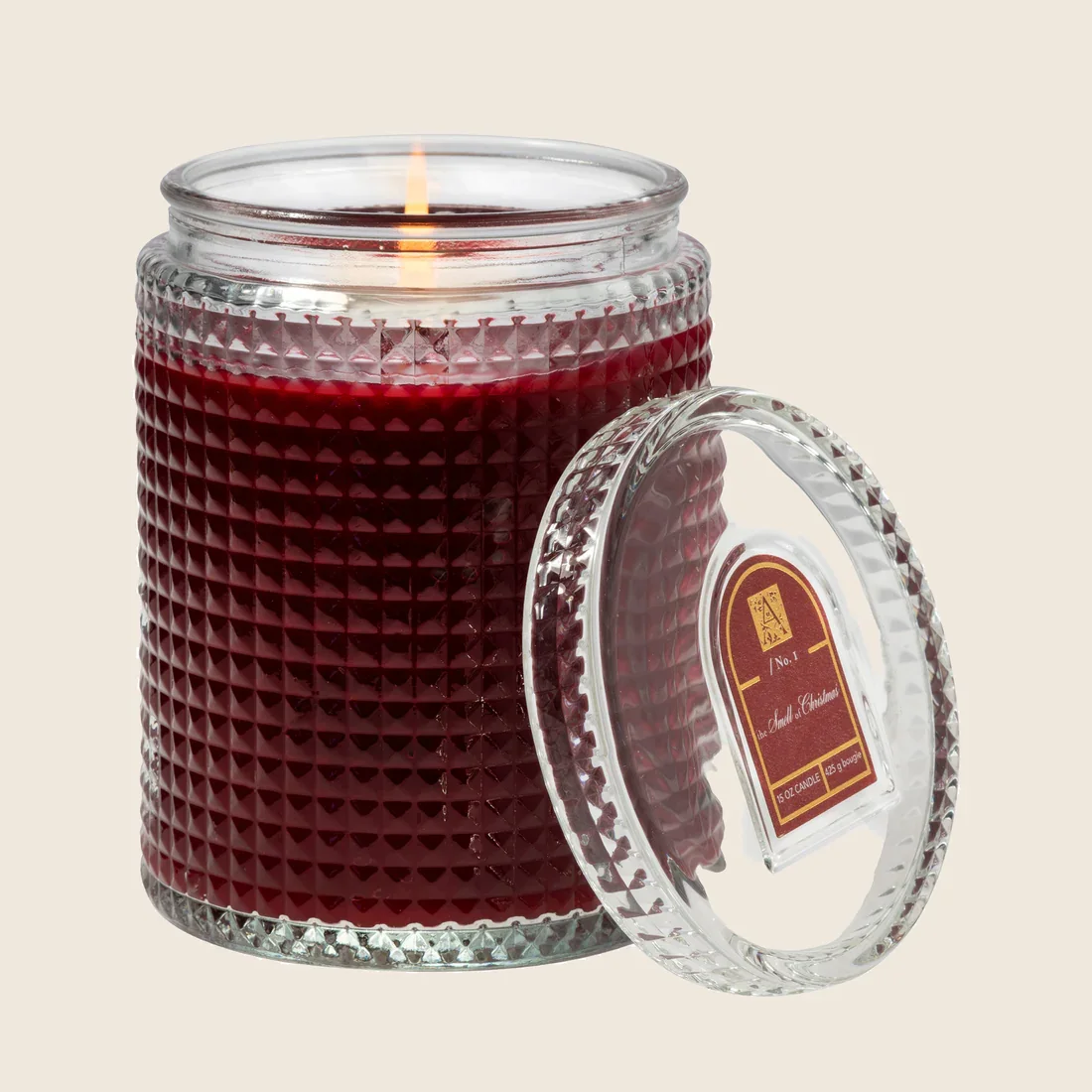 15 OZ TEXTURED GLASS CANDLE W LID.webp
