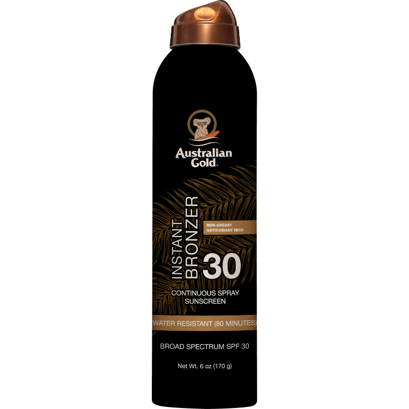 BELLAVISIONS (AUSTRALIAN GOLD) - SPF 30 CONT SPRAY WITH BRONZER 6 OZ