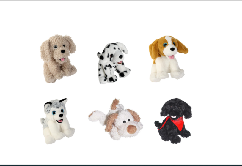PARKDALE - DOG  8"-13" PLUSHES
