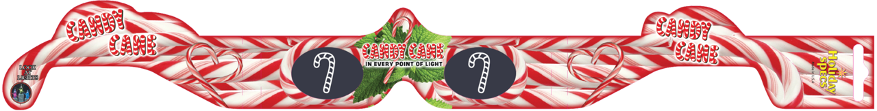 AMERICAN PAPER OPTICS -CANDY CANE 3D GLASSES