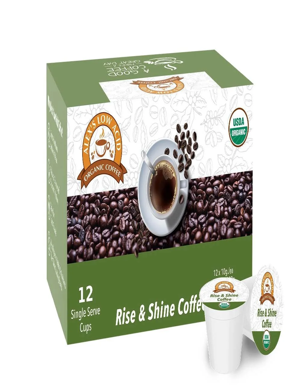 Alexs Low-Acid Organic Coffee™ K-Cups - Rise  Shine.jpeg