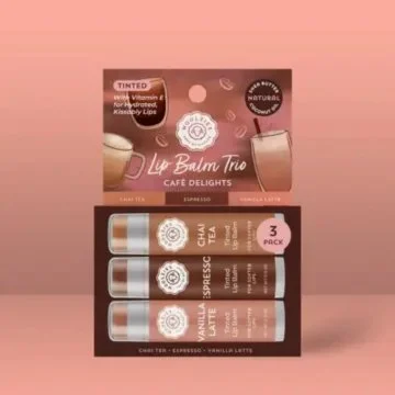 WOOLZIES~ LIP BALM TRIO ~ CAFE DELIGHTS