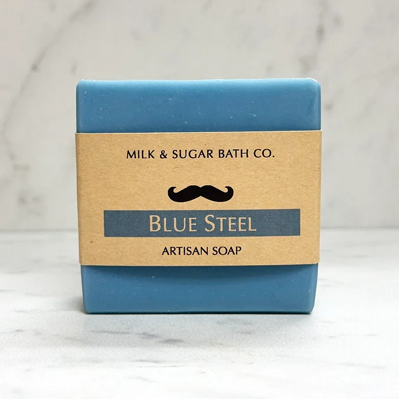 MILK AND SUGAR ~ Blue Steel Artisan Soap