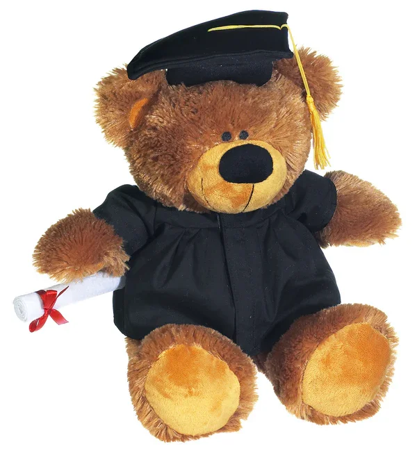 PARKDALE - GRAD BOBBY BEAR 12" OR 16" PLUSH