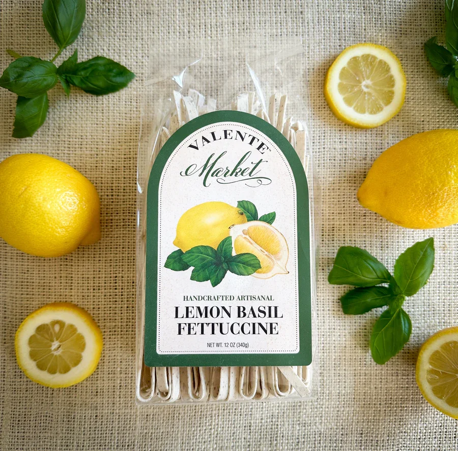 VALENTE MARKET PASTA-LEMON BASIL FETTUCCINE