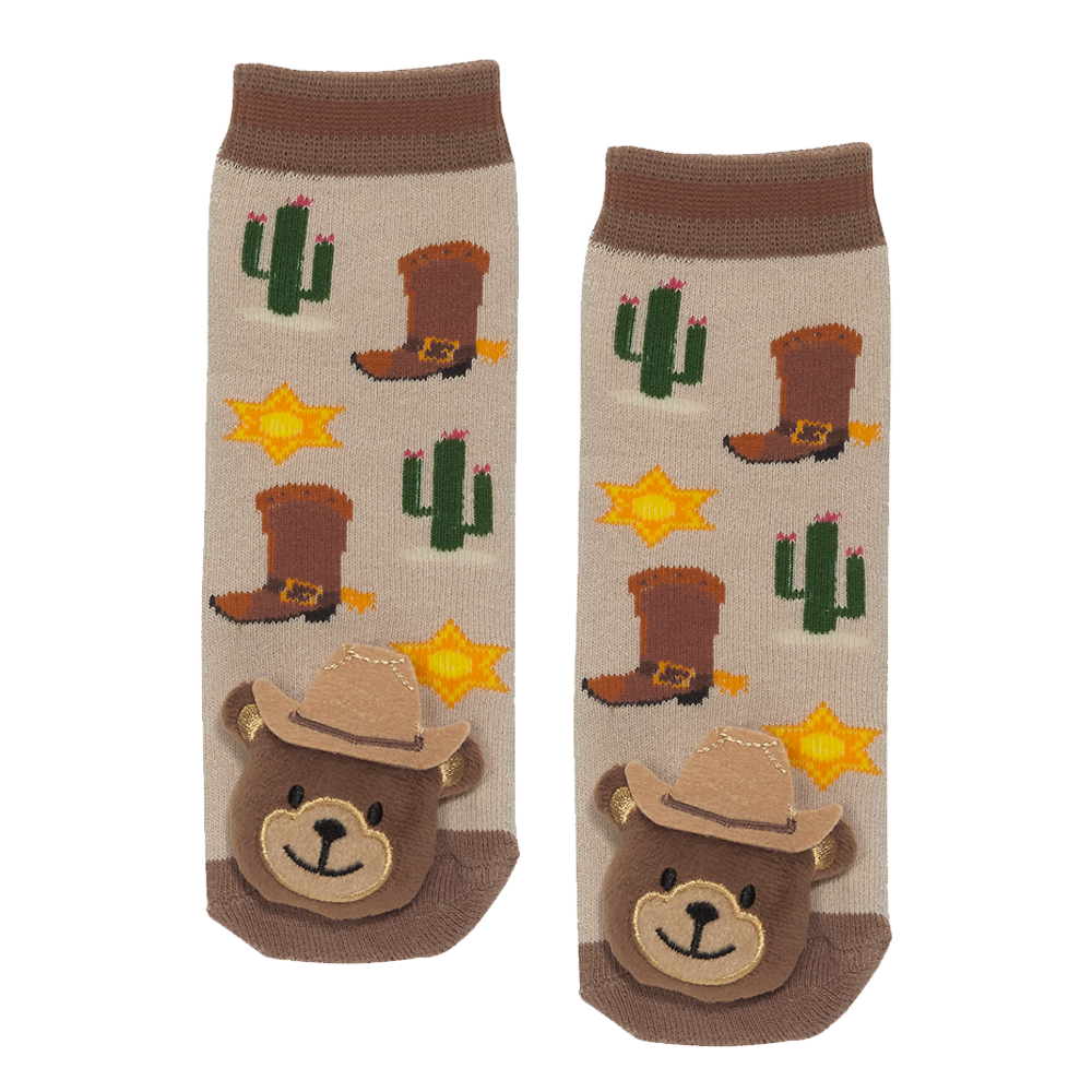 MESSY MOOSE SOCKS ~ COWBOY TODDLER SOCKS