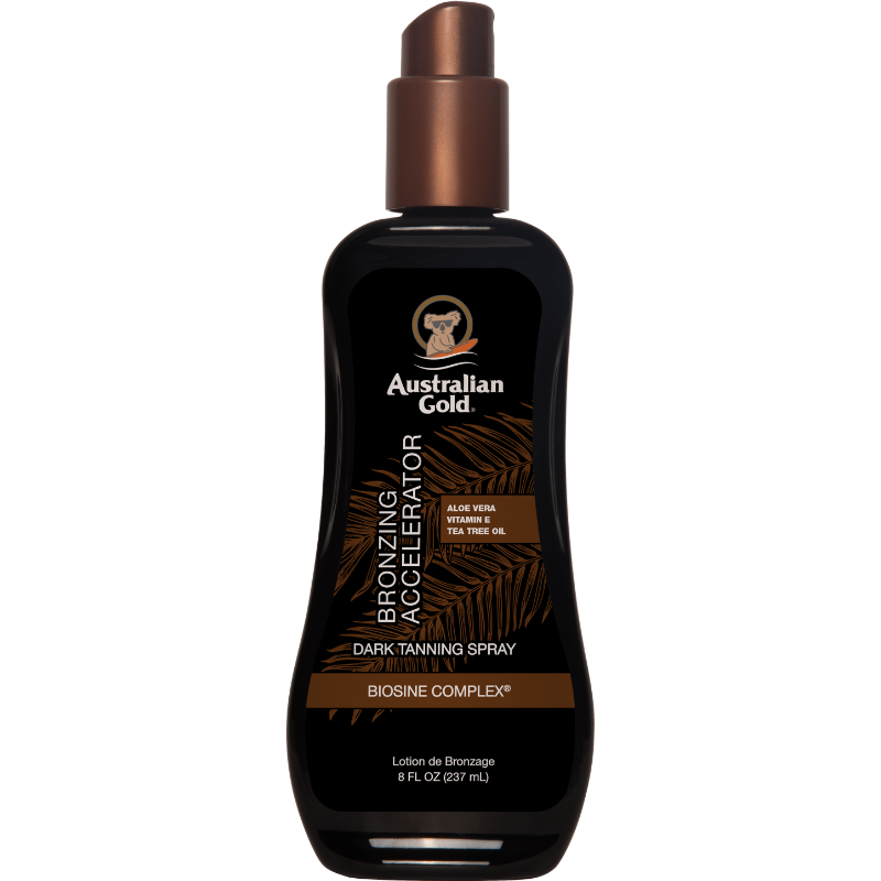 BELLAVISIONS (AUSTRALIAN GOLD) - ACCELERATOR SPRAY GEL WITH BRONZER 8 OZ
