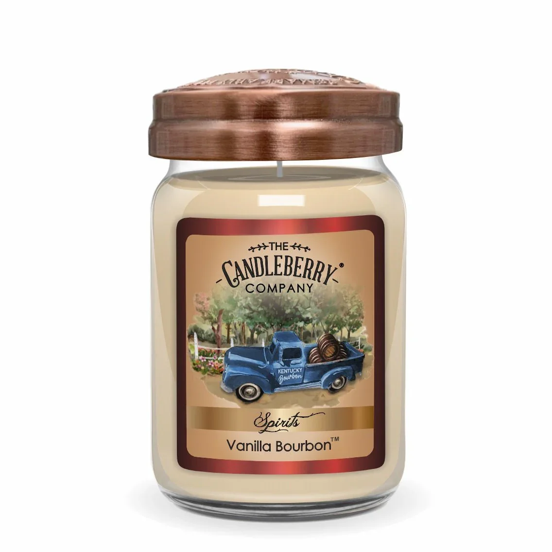 CANDLEBERRY- VANILLA BOURBON LARGE JAR