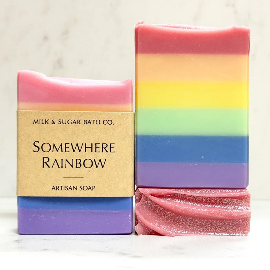 MILK AND SUGAR ~ Somewhere Rainbow Artisan Soap