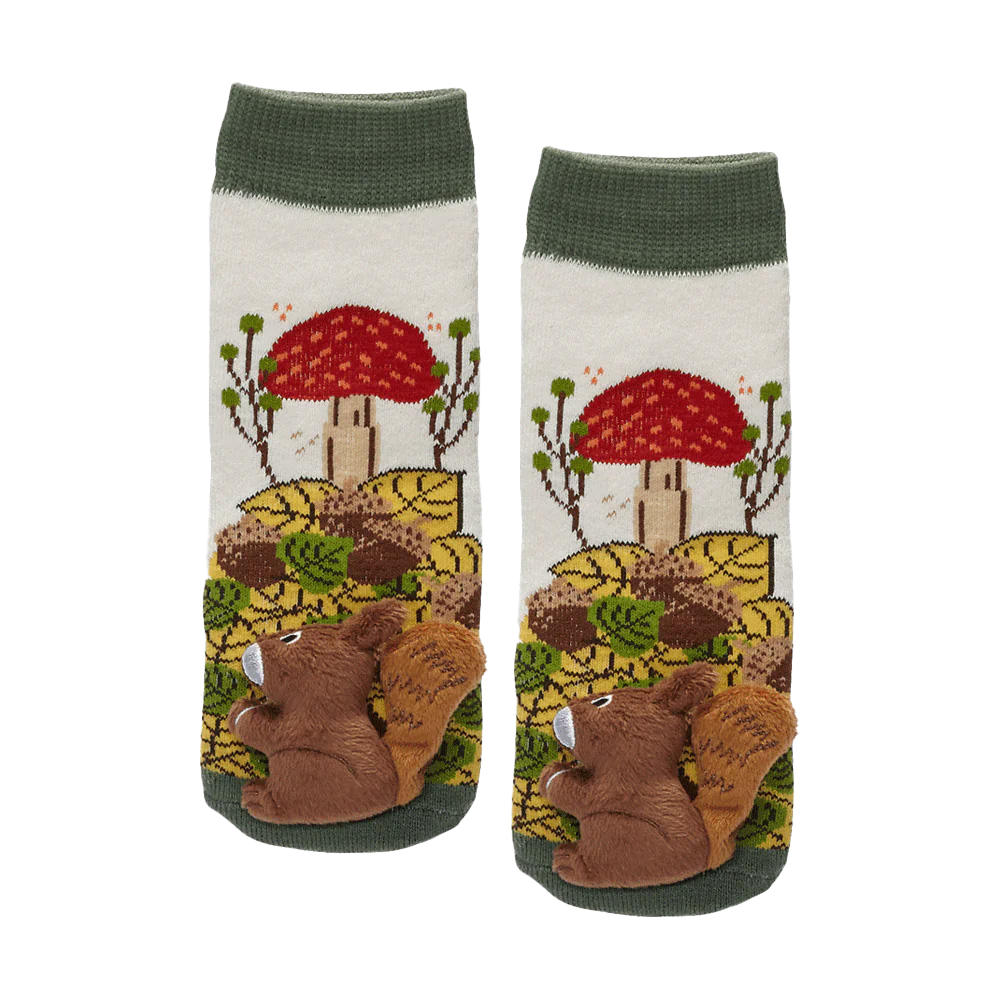 MESSY MOOSE SOCKS ~ SQUIRREL TODDLER SOCKS
