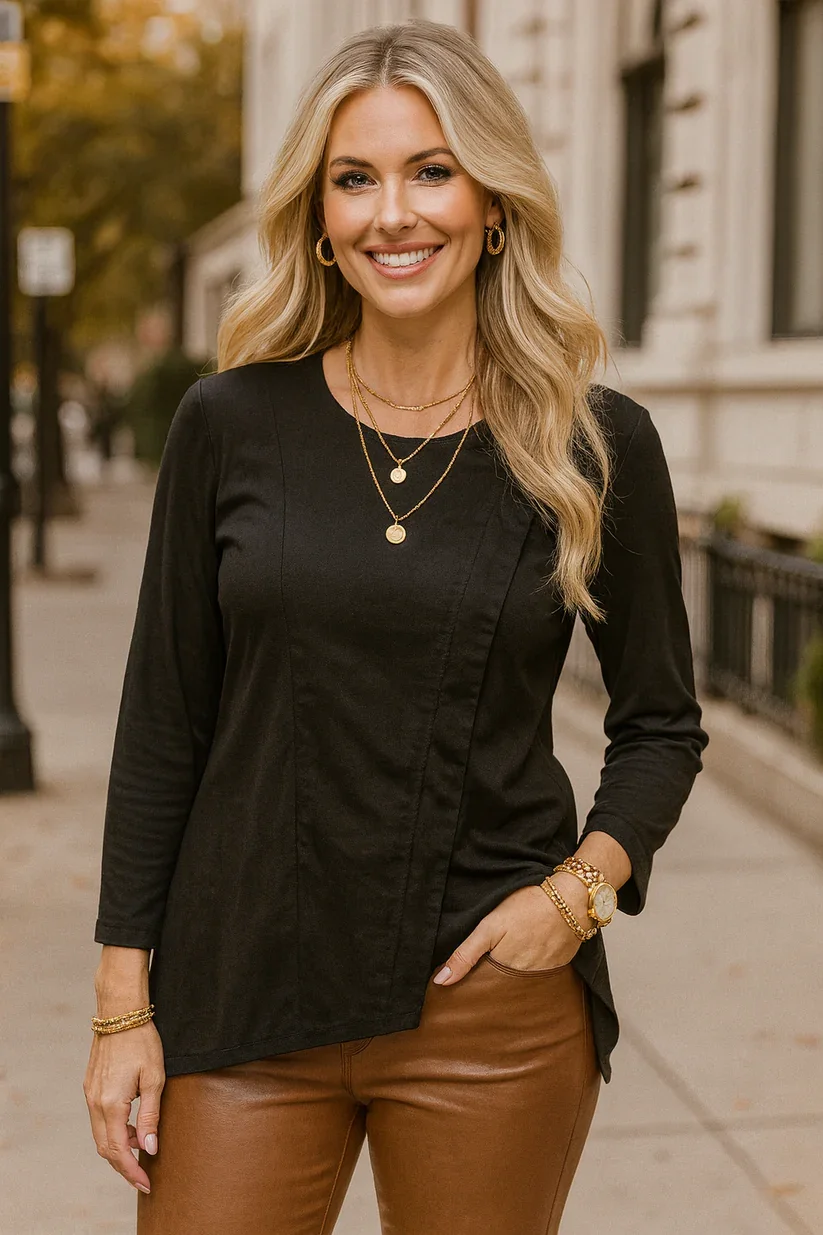 LTX - 7817 BLACK CHIC STRUCTURED TOP-6 PACK