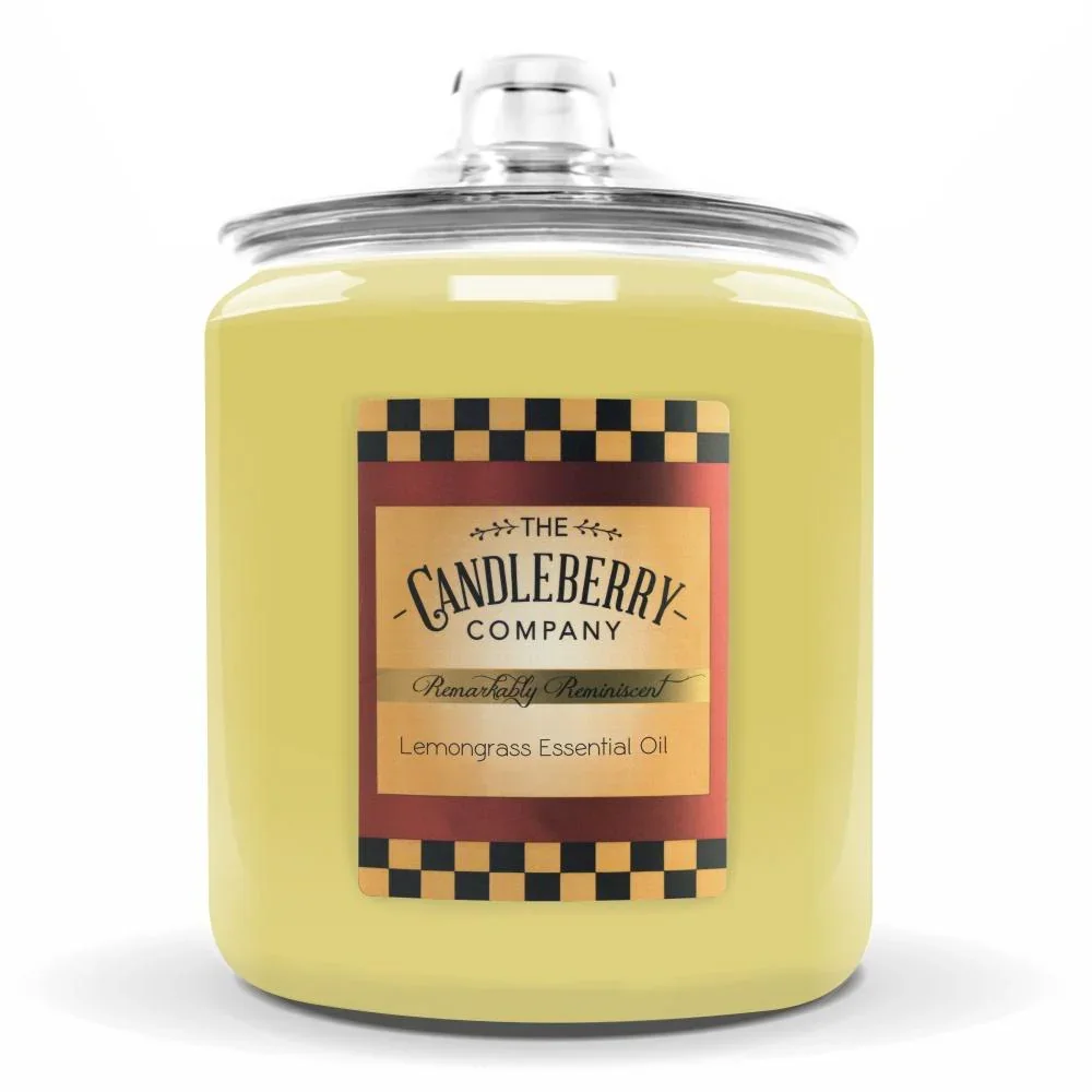 CANDLEBERRY- LEMONGRASS ESSENTIAL OIL COOKIE JAR