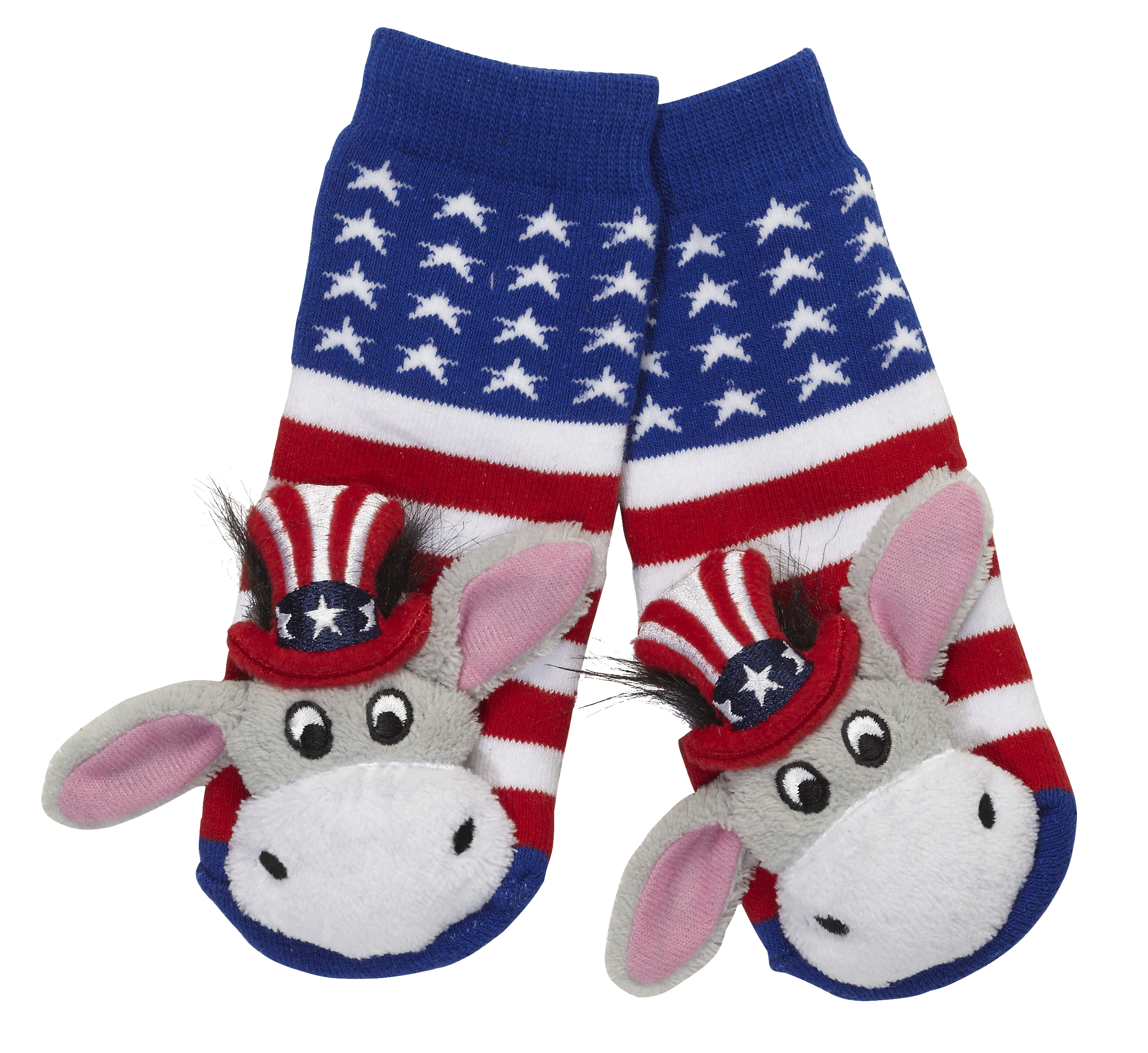 MESSY MOOSE SOCKS ~ STARS & STRIPES DONKEY