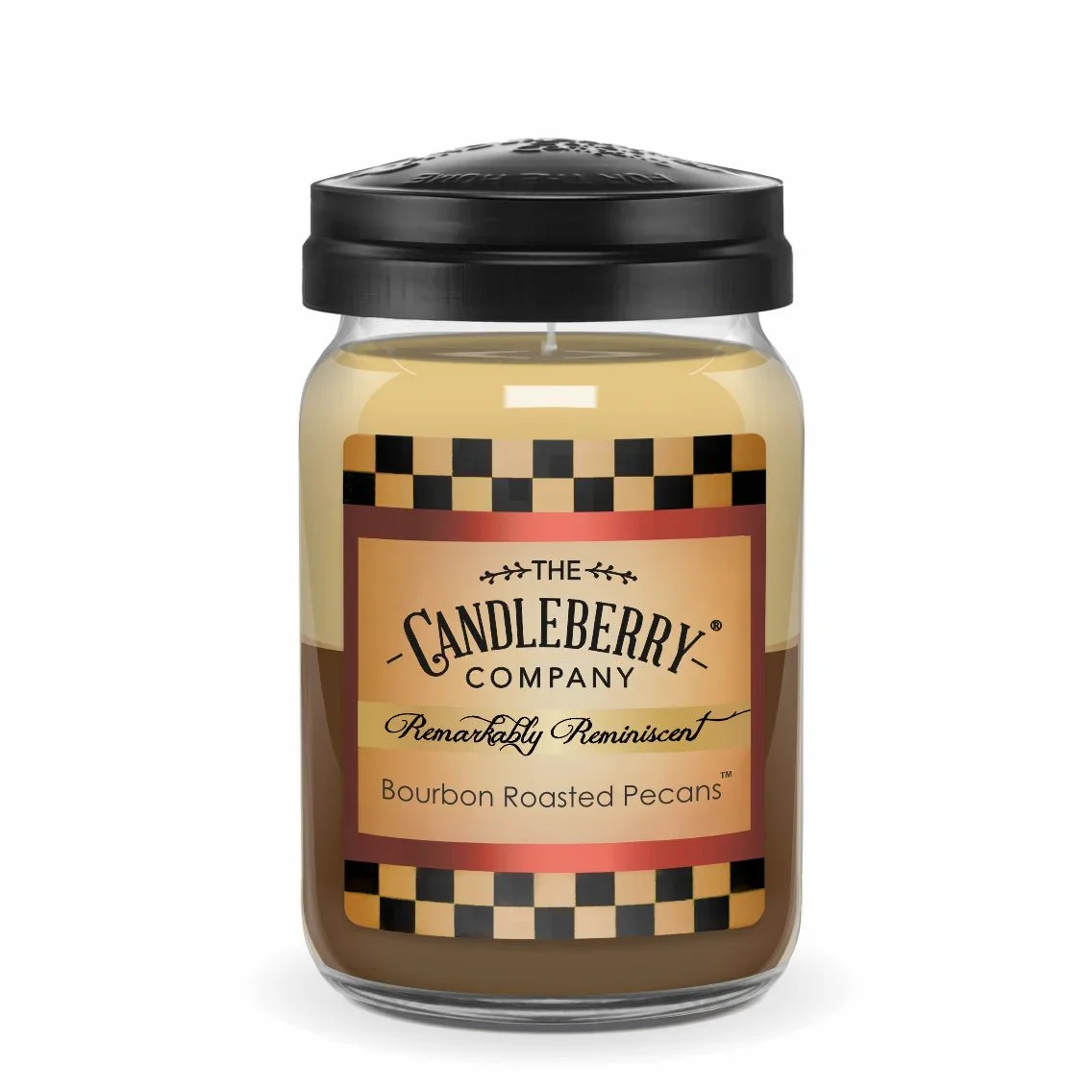 CANDLEBERRY- BOURBON ROASTED PECANS LARGE JAR