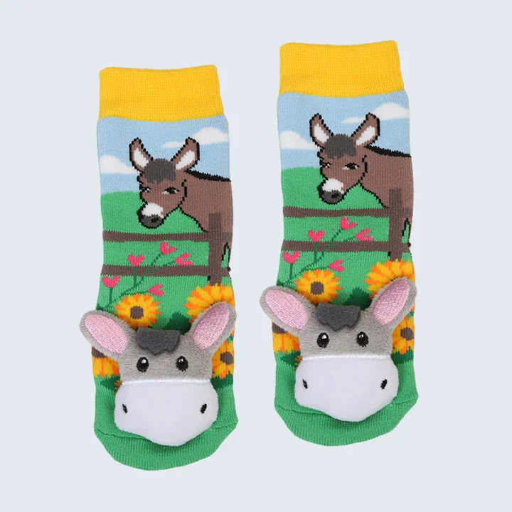MESSY MOOSE SOCKS ~ DONKEY TODDLER SOCKS