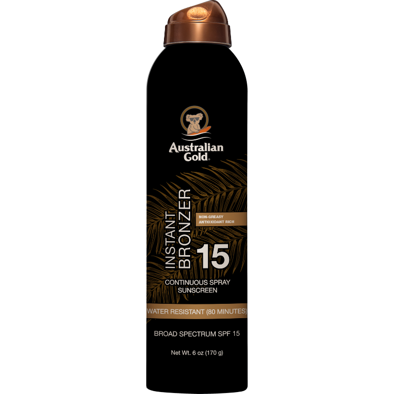BELLAVISIONS (AUSTRALIAN GOLD) - SPF 15 CONT SPRAY WITH BRONZER 6 OZ