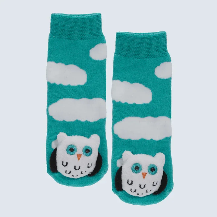 MESSY MOOSE SOCKS ~ OWL TODDLER SOCKS