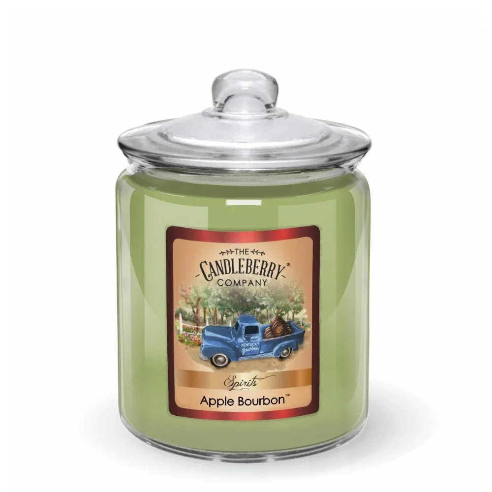 CANDLEBERRY- APPLE BOURBON CANDY JAR