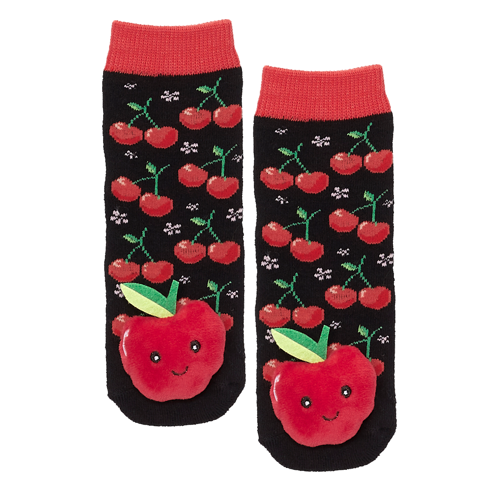 MESSY MOOSE SOCKS ~ CHERRY TODDLER SOCKS