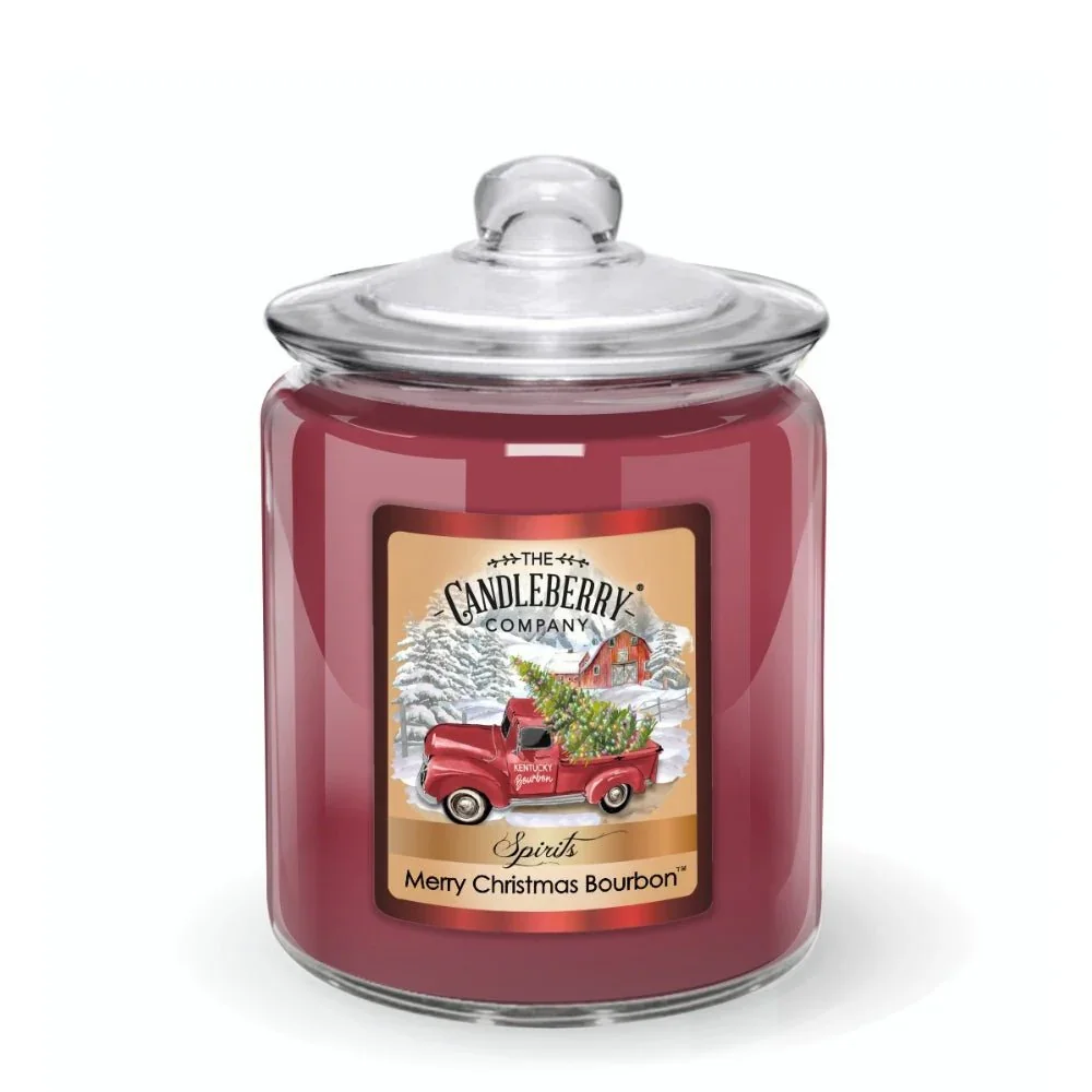MERRY CHRISTMAS BOURBON CANDY JAR.webp