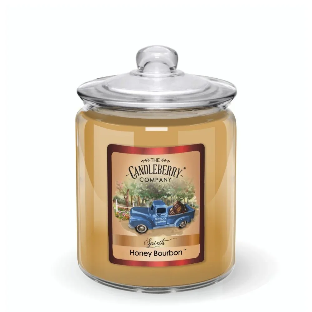 CANDLEBERRY- HONEY BOURBON CANDY JAR