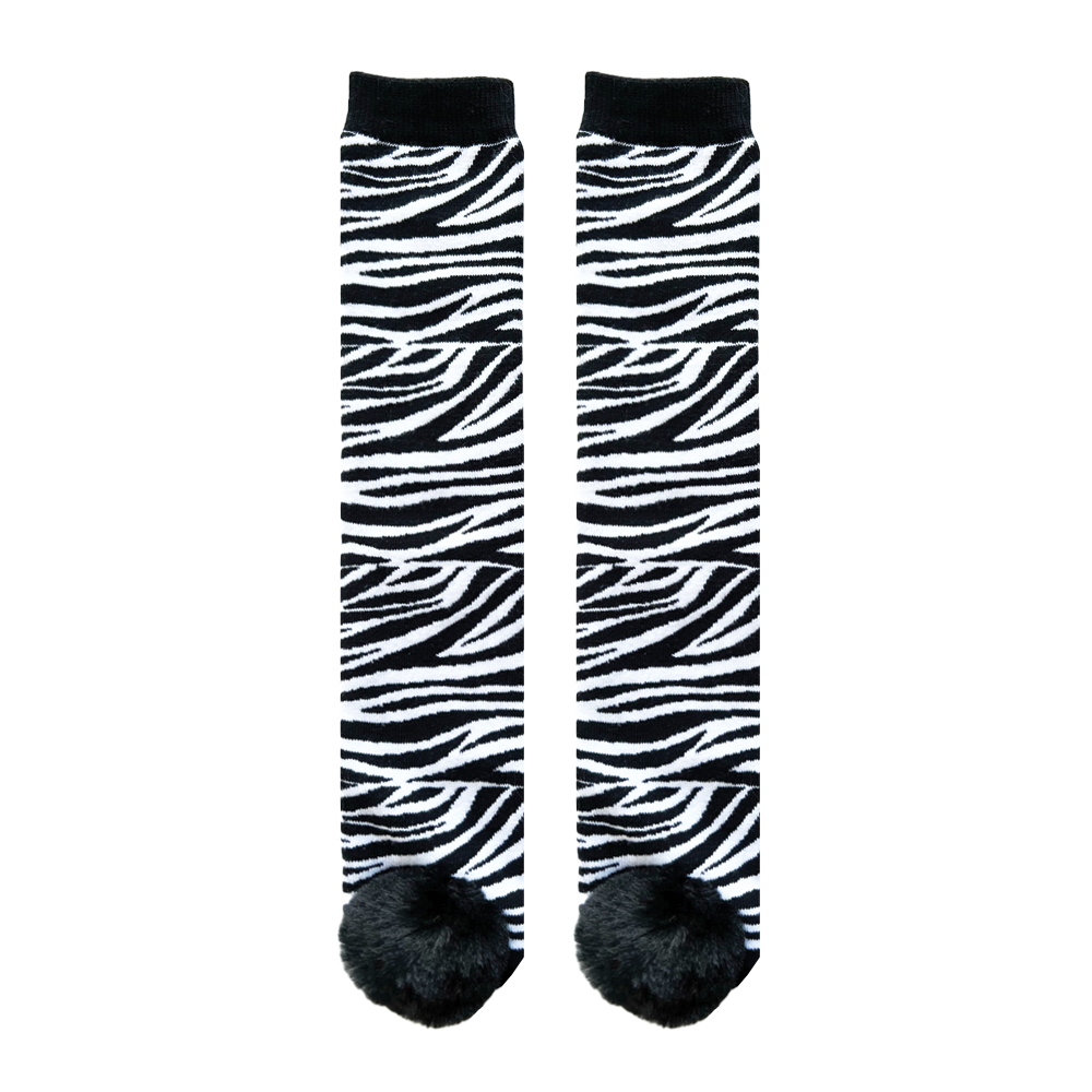 MESSY MOOSE SOCKS ~ ZEBRA ADULT OR YOUTH SIZE