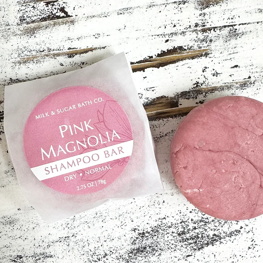 MILK AND SUGAR ~Pink Magnolia Shampoo Bar