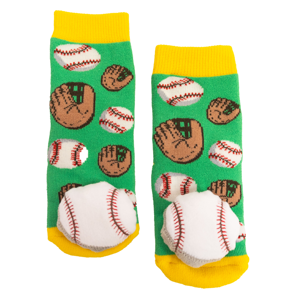 MESSY MOOSE SOCKS ~ BASEBALL TODDLER