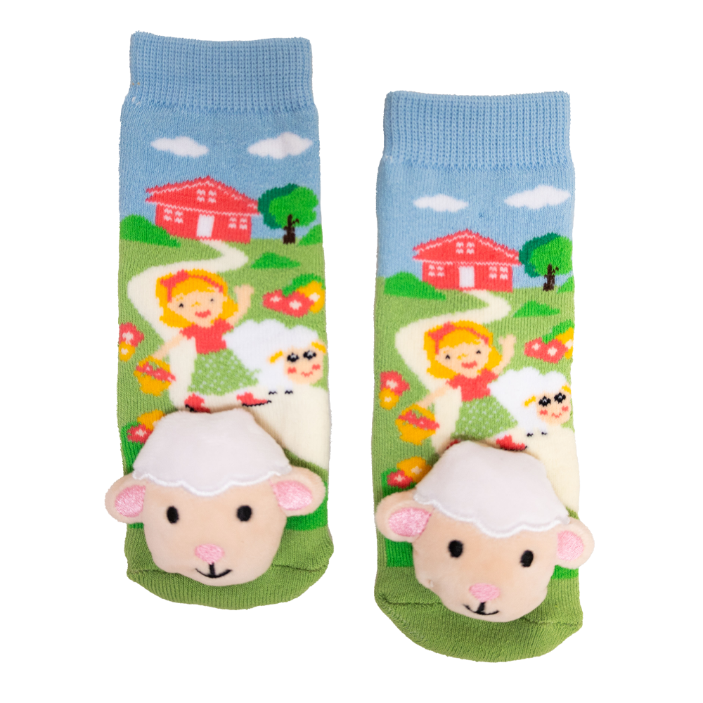 MESSY MOOSE SOCKS ~ MARY HAD A LITTLE LAMB TODDLER