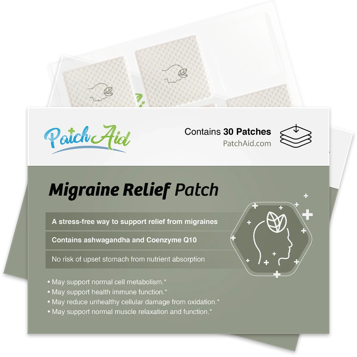 PATCHAID VITAMIN PATCH ~ Headache Support Patch