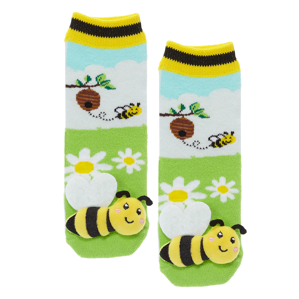 MESSY MOOSE SOCKS- BEE TODDLER SOCKS
