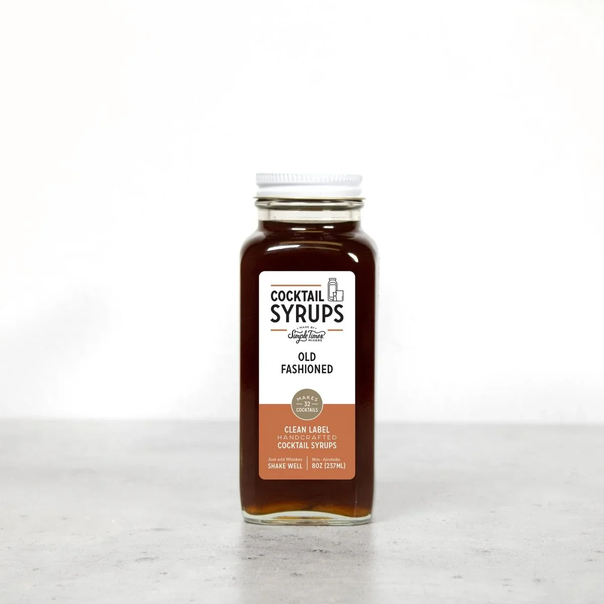 SIMPLE TIMES MIXERS ~Old Fashioned Cocktail Syrup 8 OZ