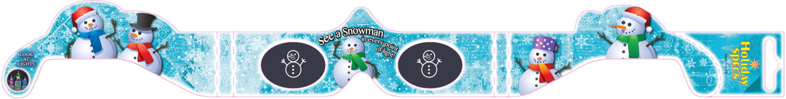 AMERICAN PAPER OPTICS -SNOWMAN 3D GLASSES