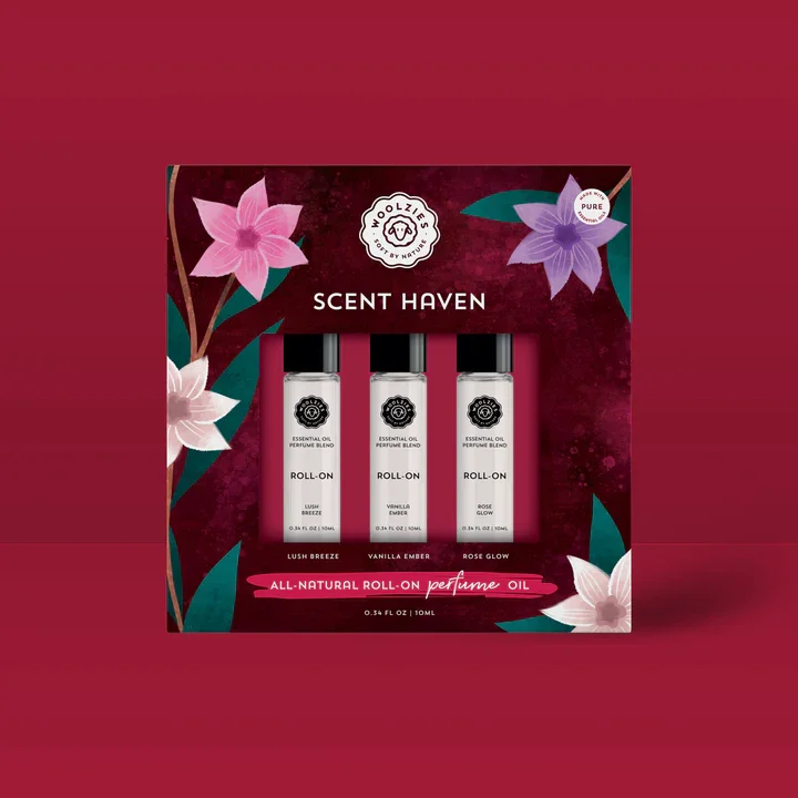 WOOLZIES - SCENT HAVEN ROLL ON AROMATHERAPY TRIO - SETS OF 3