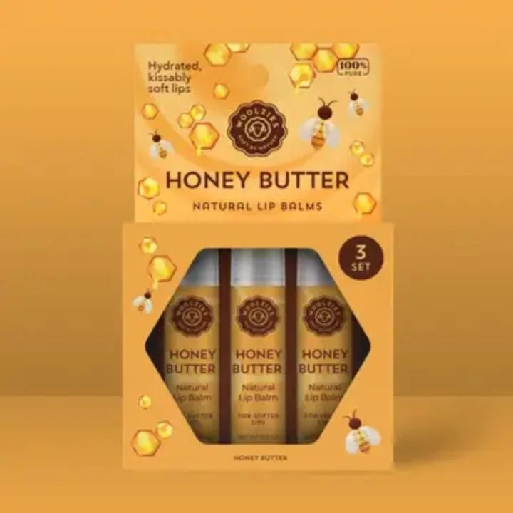 WOOLZIES ~ HONEY BUTTER LIP BALM TRIO