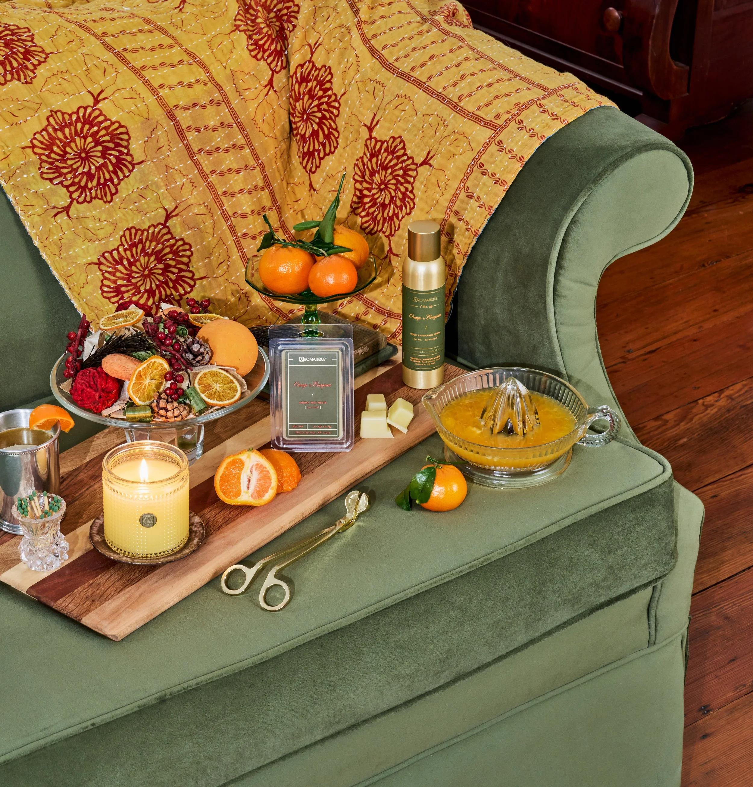 AROMATIQUE - ORANGE & EVERGREEN