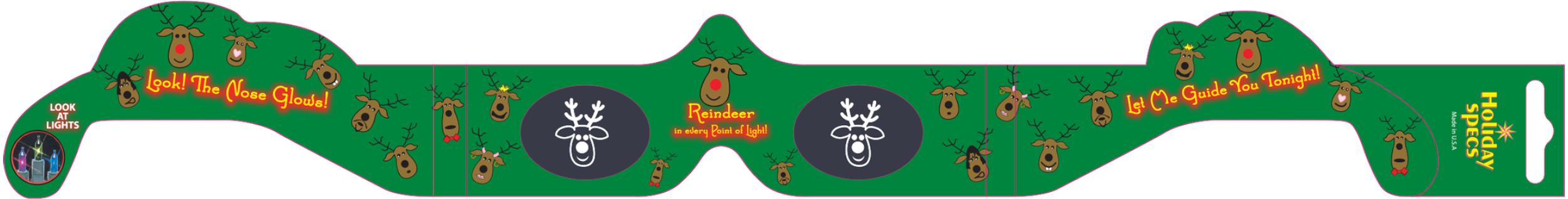 AMERICAN PAPER OPTICS - REINDEER 3D GLASSES