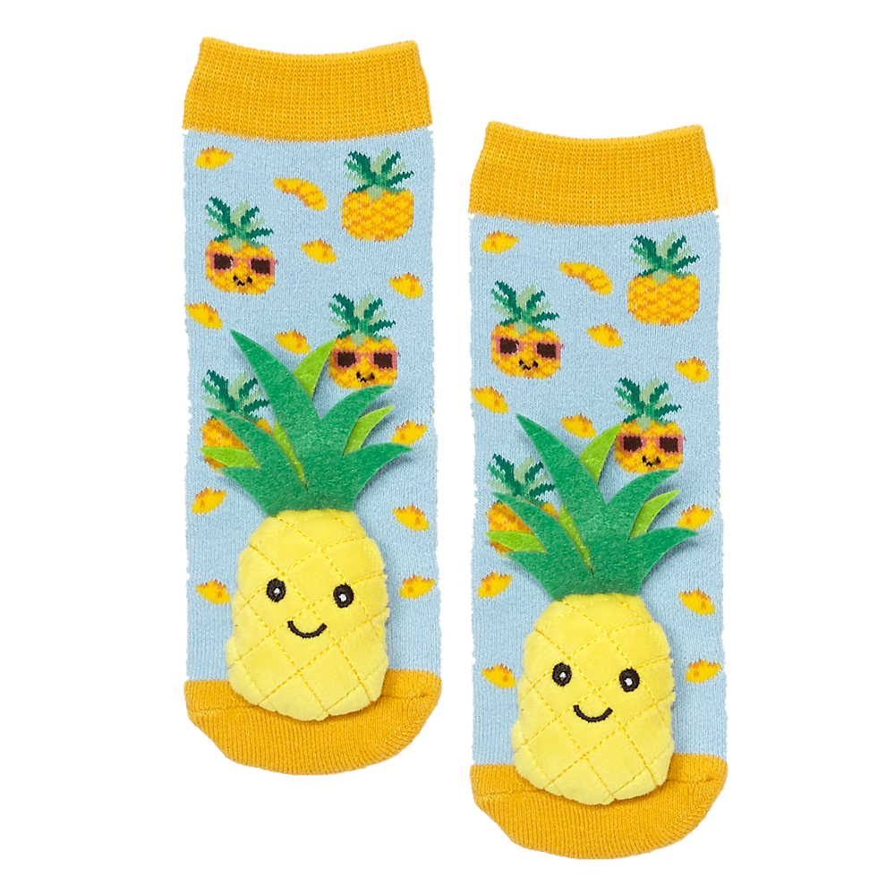 MESSY MOOSE SOCKS ~ PINEAPPLE TODDLER SOCKS