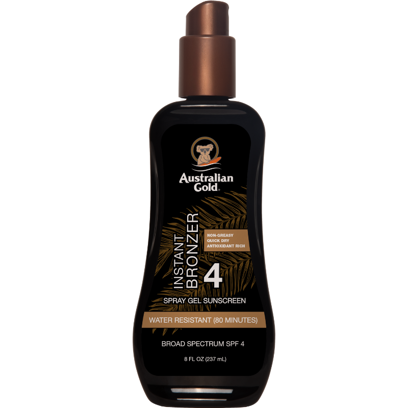 BELLAVISIONS (AUSTRALIAN GOLD) - SPF 4 SPRAY GEL WITH BRONZER 8 OZ