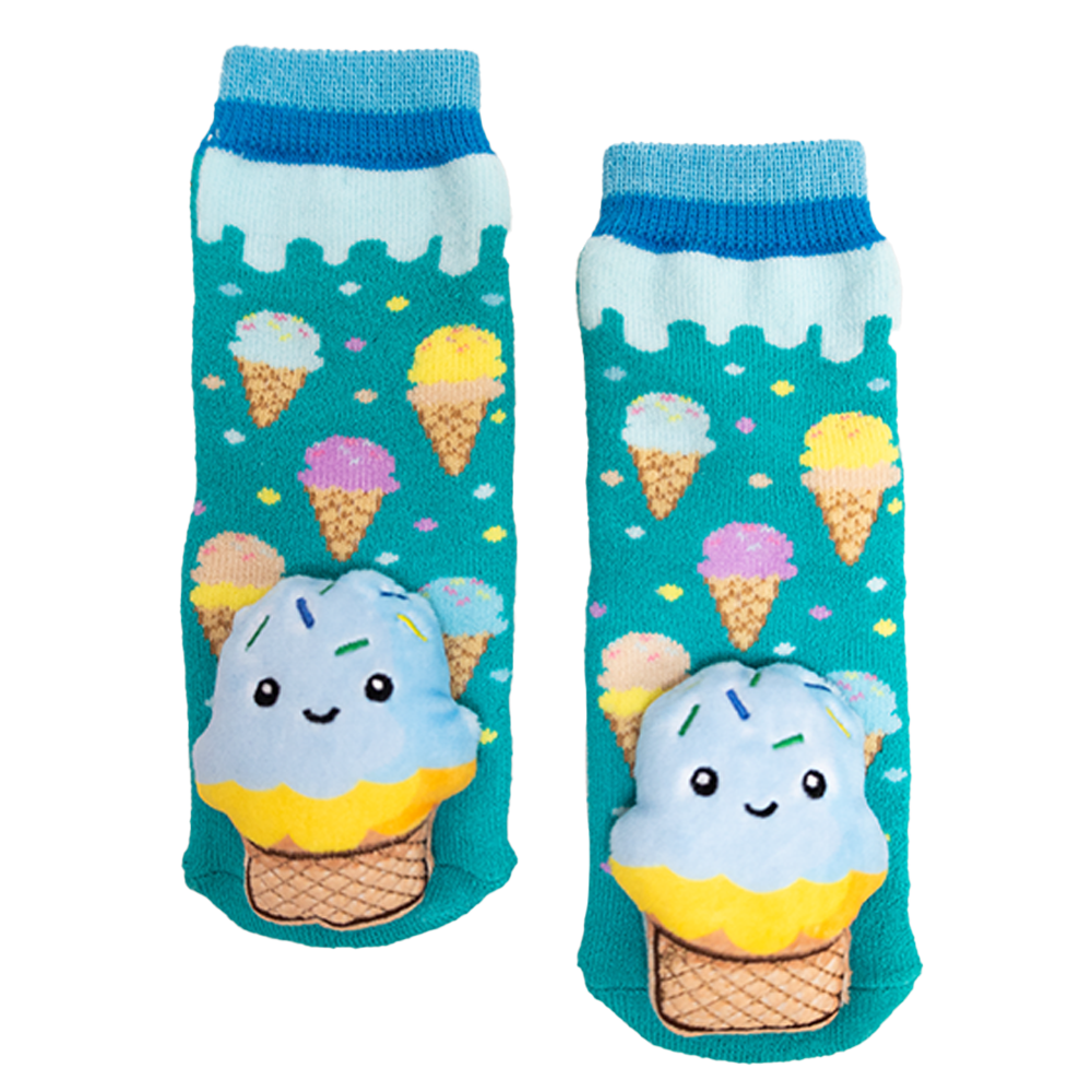 MESSY MOOSE SOCKS ~ BLUE ICE CREAM TODDLER