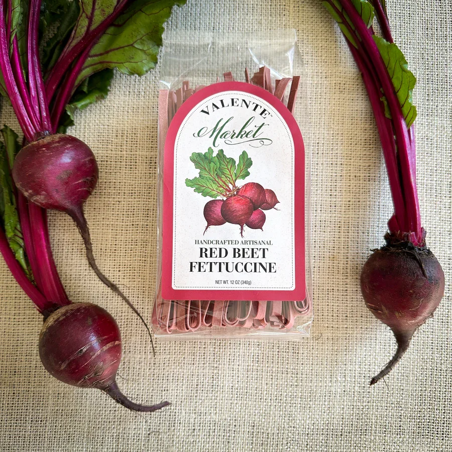 VALENTE MARKET PASTA-RED BEET FETTUCCINE