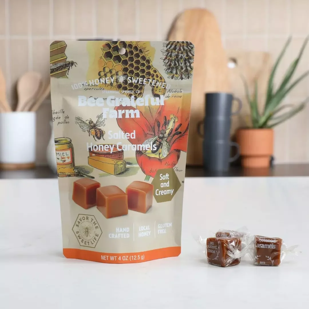BEE GRATEFUL FARM ~ SALTED HONEY CARAMELS
