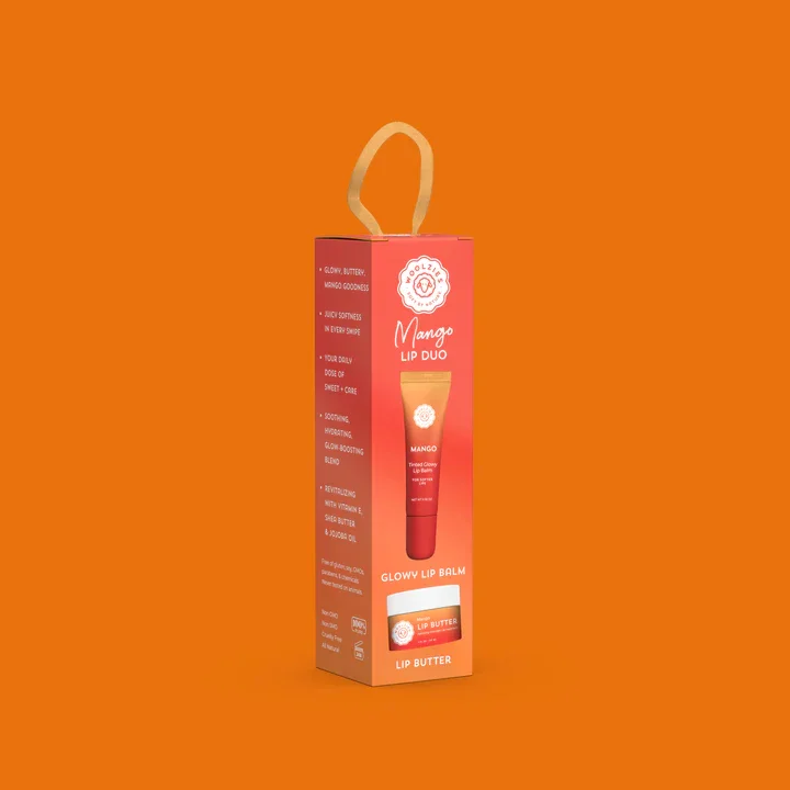 WOOLZIES - MANGO GLOWY LIP DUO (LIP BALM + SCRUB) - (SETS OF 3)