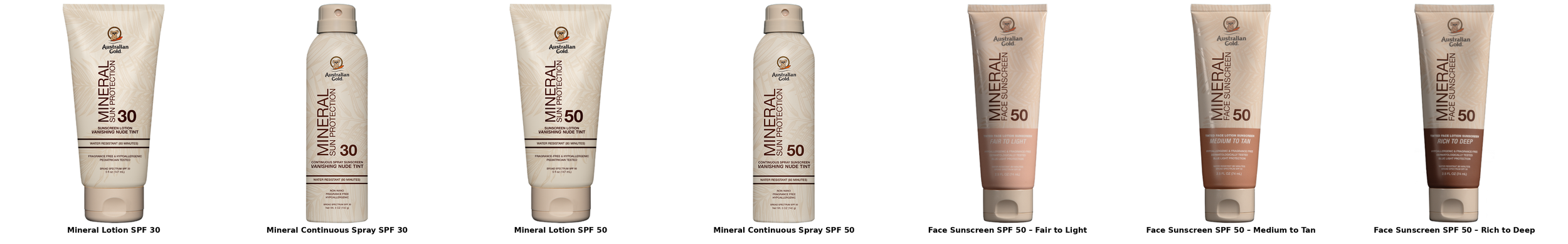 BELLAVISIONS (AUSTRALIAN GOLD) - MINERAL SUNBLOCKS