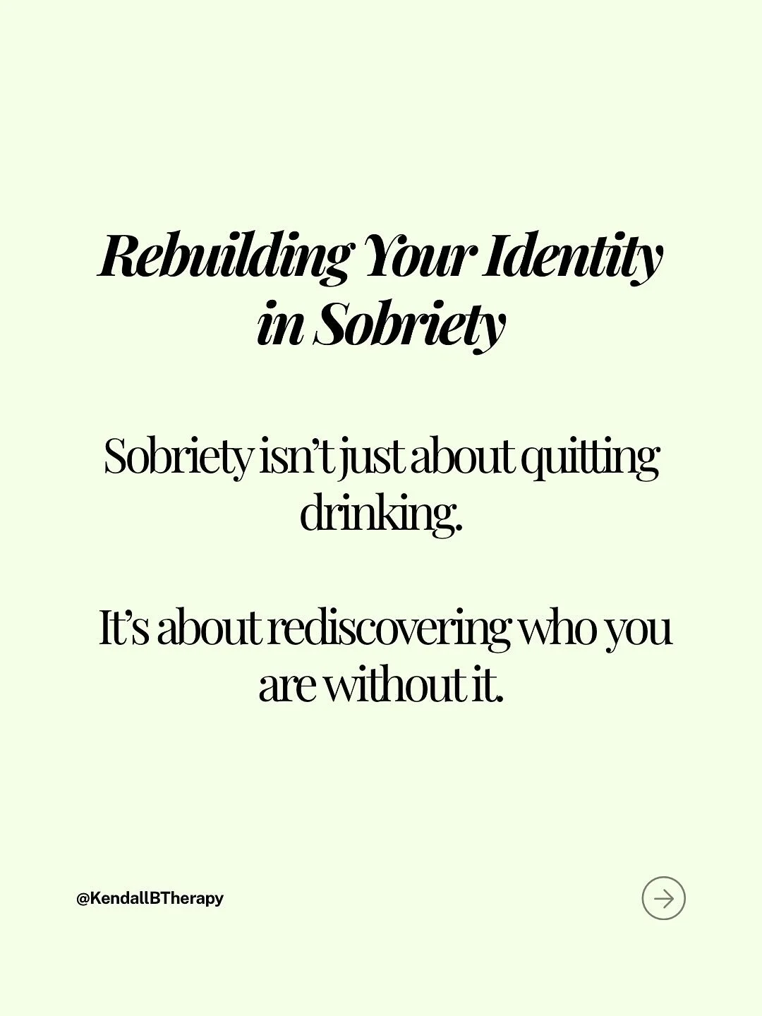 Getting sober isn&rsquo;t just about quitting alcohol. Real sobriety means rediscovering who you are without it. 

You learn what actually brings you joy, what you value, how you cope, and who you want to be. It&rsquo;s not just about removing someth