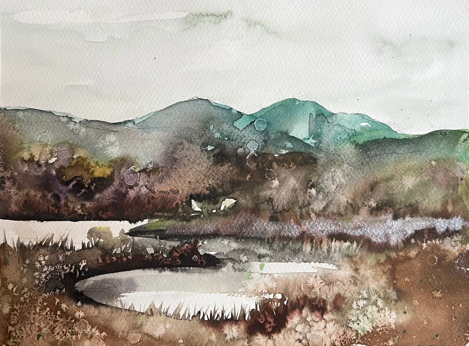 Mt. Diablo in Raw Umber
2026
Watercolor on paper
9 inches x 12 inches