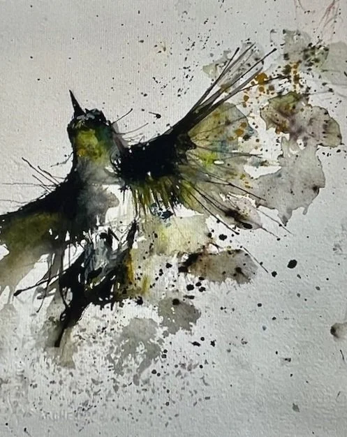 Hummingbird, Diamond Heights, SF
2020
India ink and watercolor on Arches paper
8 inches x 10 inches
