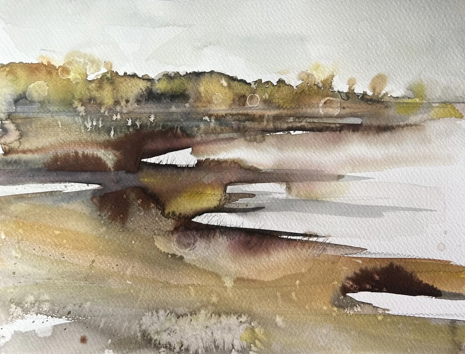 Northern California, Morning 
2026
Watercolor on paper
9 inches x 12 inches